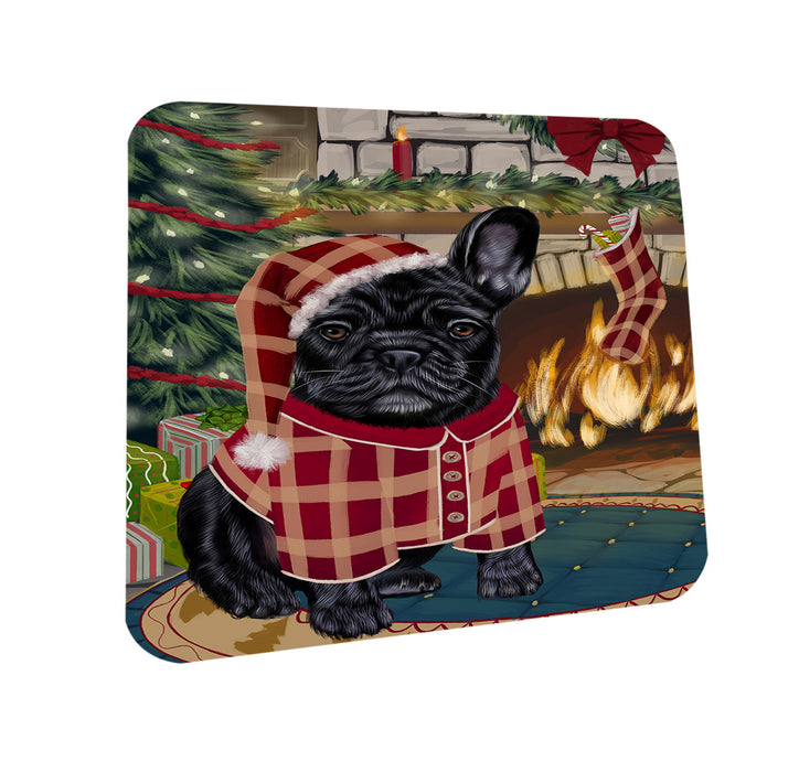 The Stocking was Hung French Bulldog Coasters Set of 4 CST55264