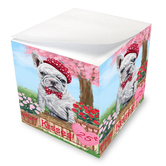 Rosie 25 Cent Kisses French Bulldog Dog Note Cube NOC53937