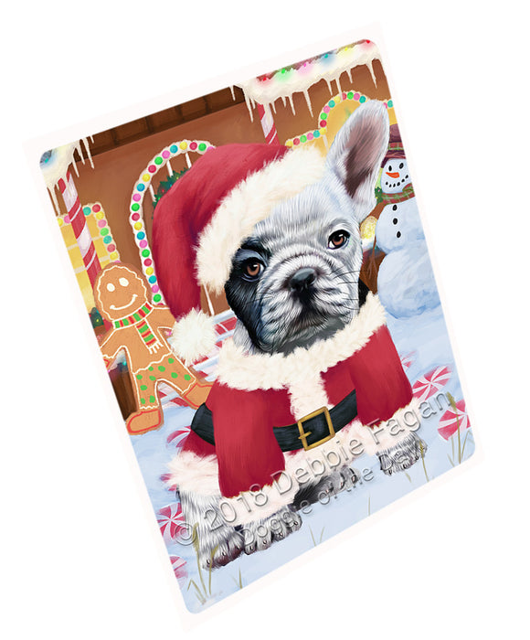 Christmas Gingerbread House Candyfest French Bulldog Magnet MAG74135 (Small 5.5" x 4.25")
