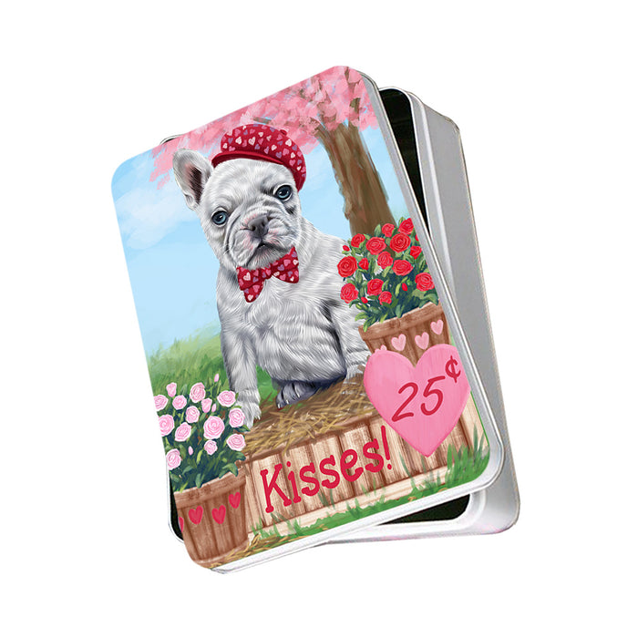 Rosie 25 Cent Kisses French Bulldog Dog Photo Storage Tin PITN55808