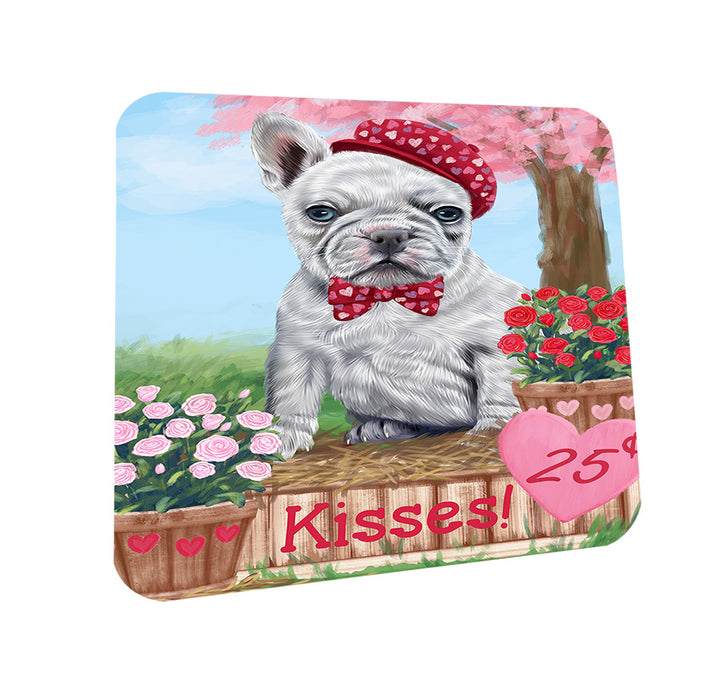 Rosie 25 Cent Kisses French Bulldog Dog Coasters Set of 4 CST55823