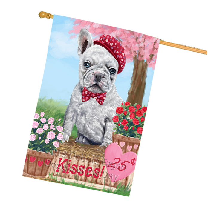 Rosie 25 Cent Kisses French Bulldog Dog House Flag FLG56549