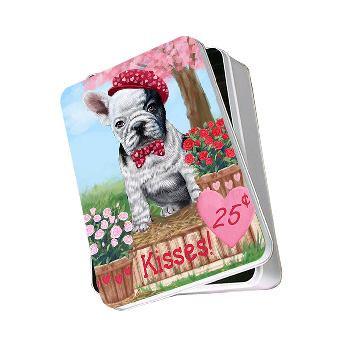 Rosie 25 Cent Kisses French Bulldog Dog Photo Storage Tin PITN55809