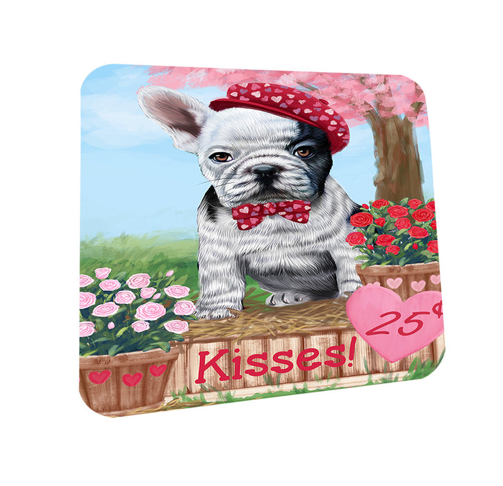 Rosie 25 Cent Kisses French Bulldog Dog Coasters Set of 4 CST55824
