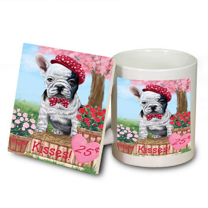 Rosie 25 Cent Kisses French Bulldog Dog Mug and Coaster Set MUC55858