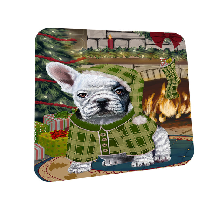 The Stocking was Hung French Bulldog Coasters Set of 4 CST55265