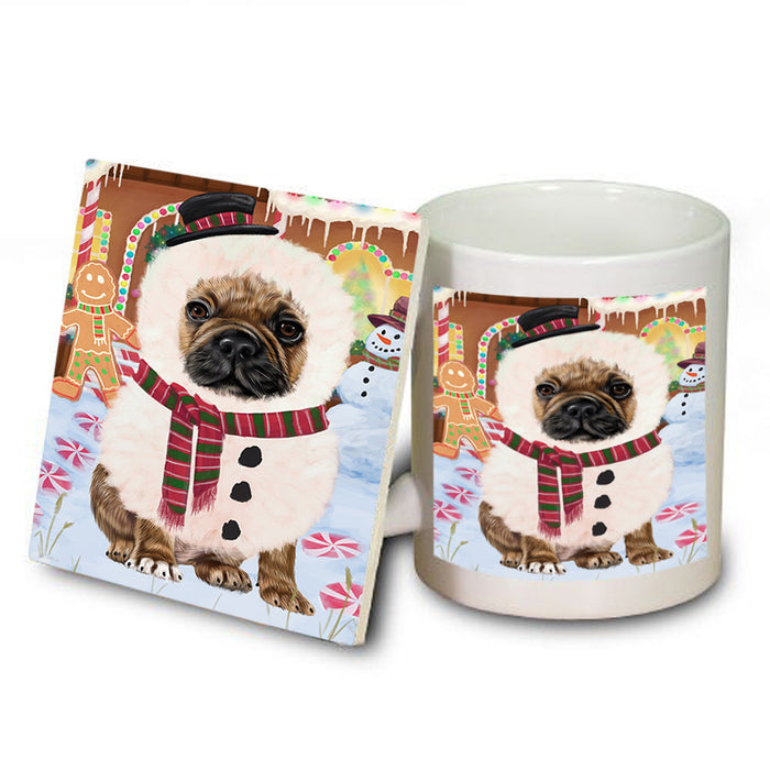 Christmas Gingerbread House Candyfest French Bulldog Mug and Coaster Set MUC56325