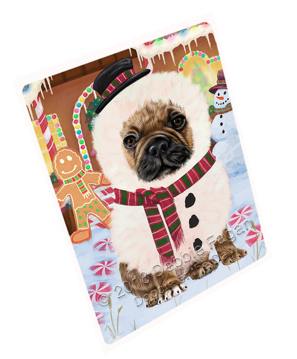 Christmas Gingerbread House Candyfest French Bulldog Magnet MAG74138 (Small 5.5" x 4.25")