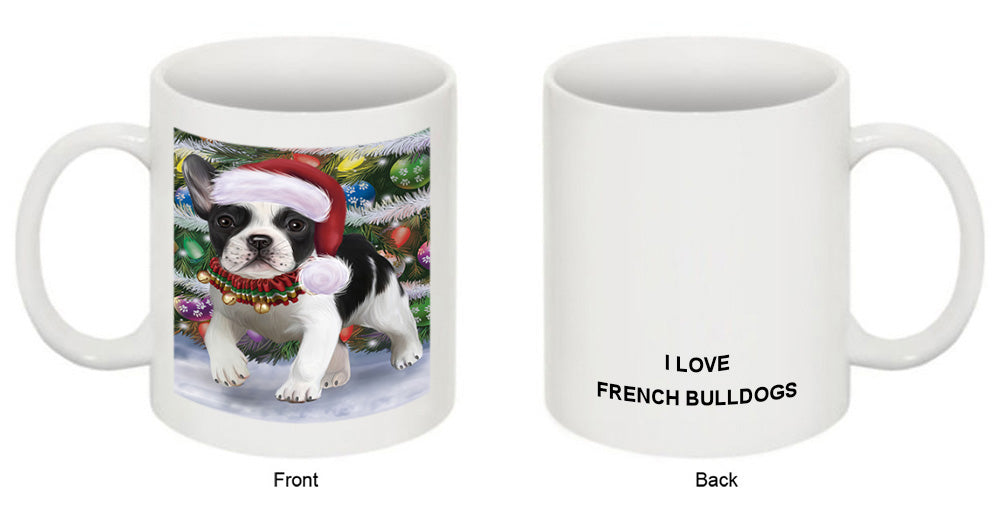Trotting in the Snow French Bulldog Coffee Mug MUG50841