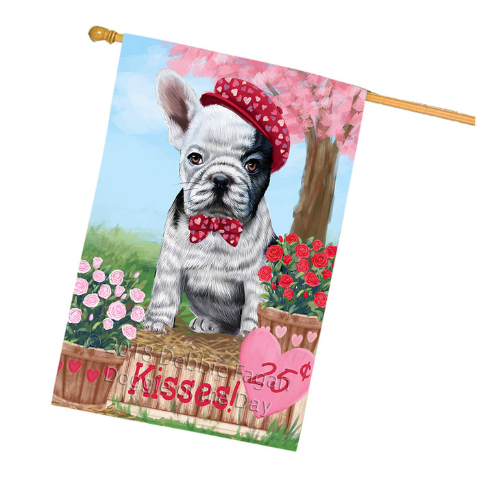 Rosie 25 Cent Kisses French Bulldog Dog House Flag FLG56550