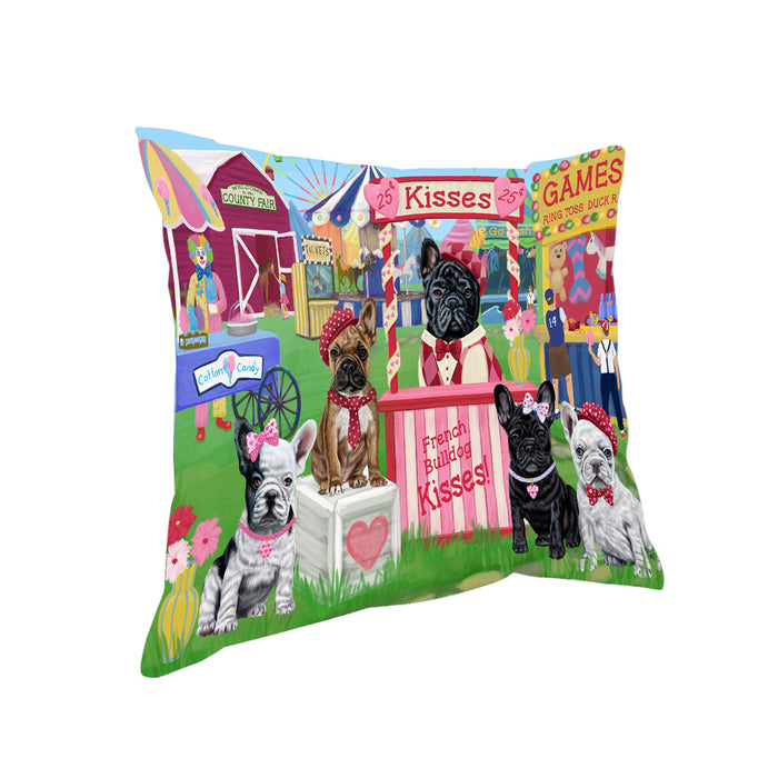 Carnival Kissing Booth French Bulldogs Pillow PIL77624