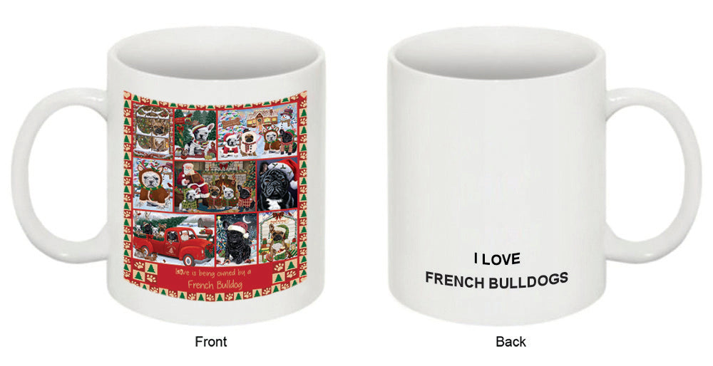 Love is Being Owned Christmas French Bulldogs Coffee Mug MUG52622