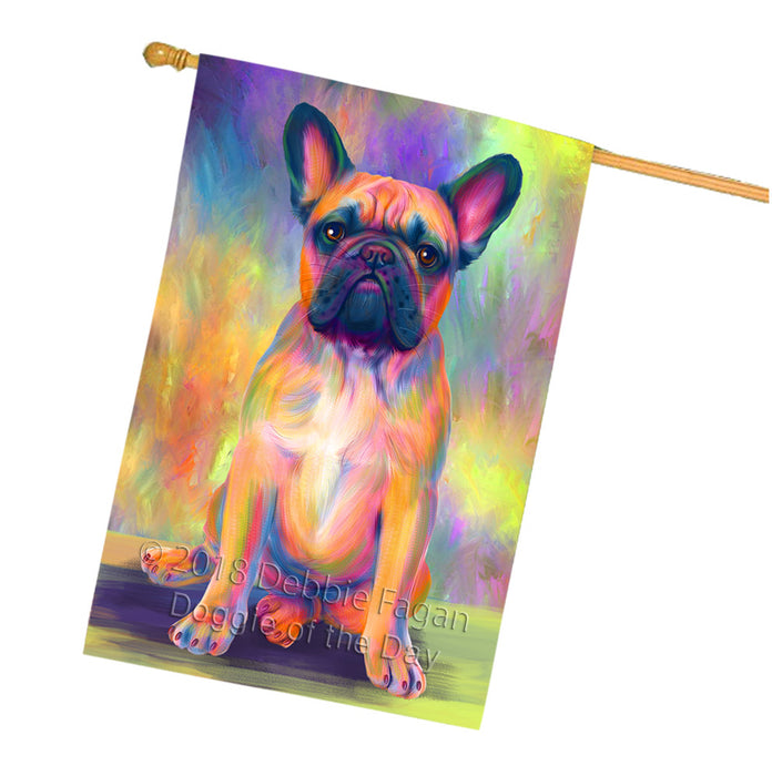 Paradise Wave French Bulldog House Flag FLG56753