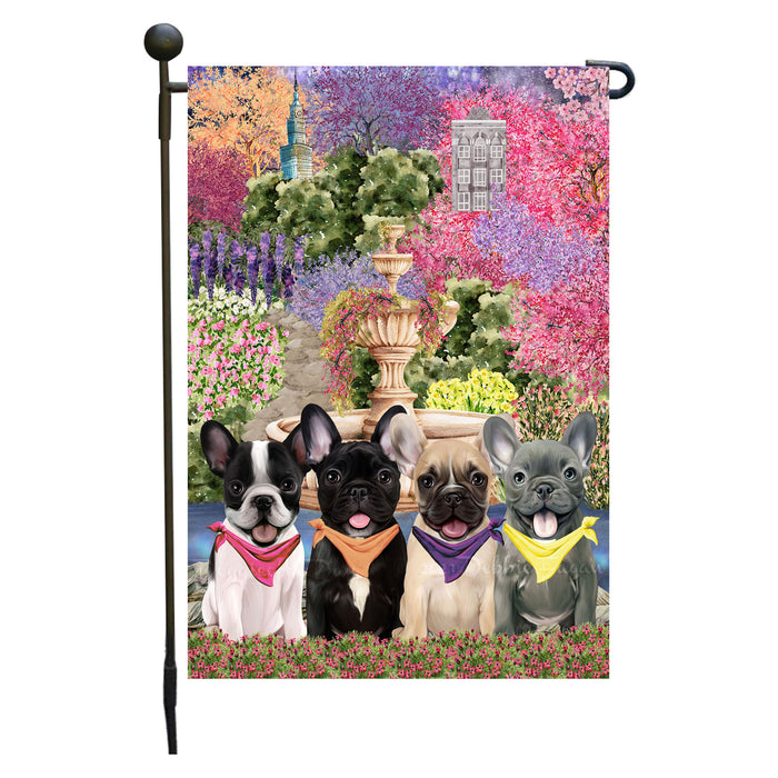 French Bulldogs Garden Flag: Explore a Variety of Designs, Weather Resistant, Double-Sided, Custom, Personalized, Outside Garden Yard Decor, Flags for Dog and Pet Lovers