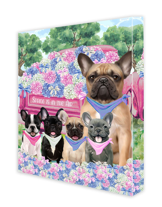 French Bulldog Canvas: Explore a Variety of Custom Designs, Personalized, Digital Art Wall Painting, Ready to Hang Room Decor, Gift for Pet & Dog Lovers