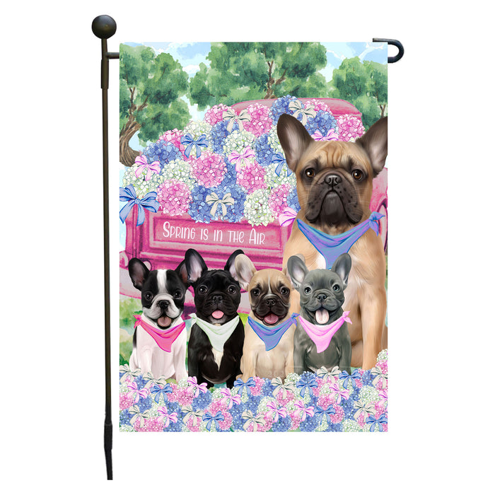 French Bulldogs Garden Flag: Explore a Variety of Personalized Designs, Double-Sided, Weather Resistant, Custom, Outdoor Garden Yard Decor for Dog and Pet Lovers