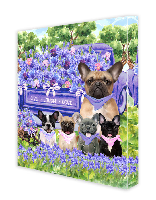 French Bulldog Canvas: Explore a Variety of Personalized Designs, Custom, Digital Art Wall Painting, Ready to Hang Room Decor, Gift for Dog and Pet Lovers