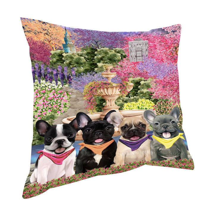 French Bulldog Pillow, Cushion Throw Pillows for Sofa Couch Bed, Explore a Variety of Designs, Custom, Personalized, Dog and Pet Lovers Gift