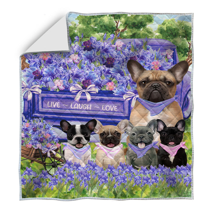 French Bulldog Quilt: Explore a Variety of Custom Designs, Personalized, Bedding Coverlet Quilted, Gift for Dog and Pet Lovers