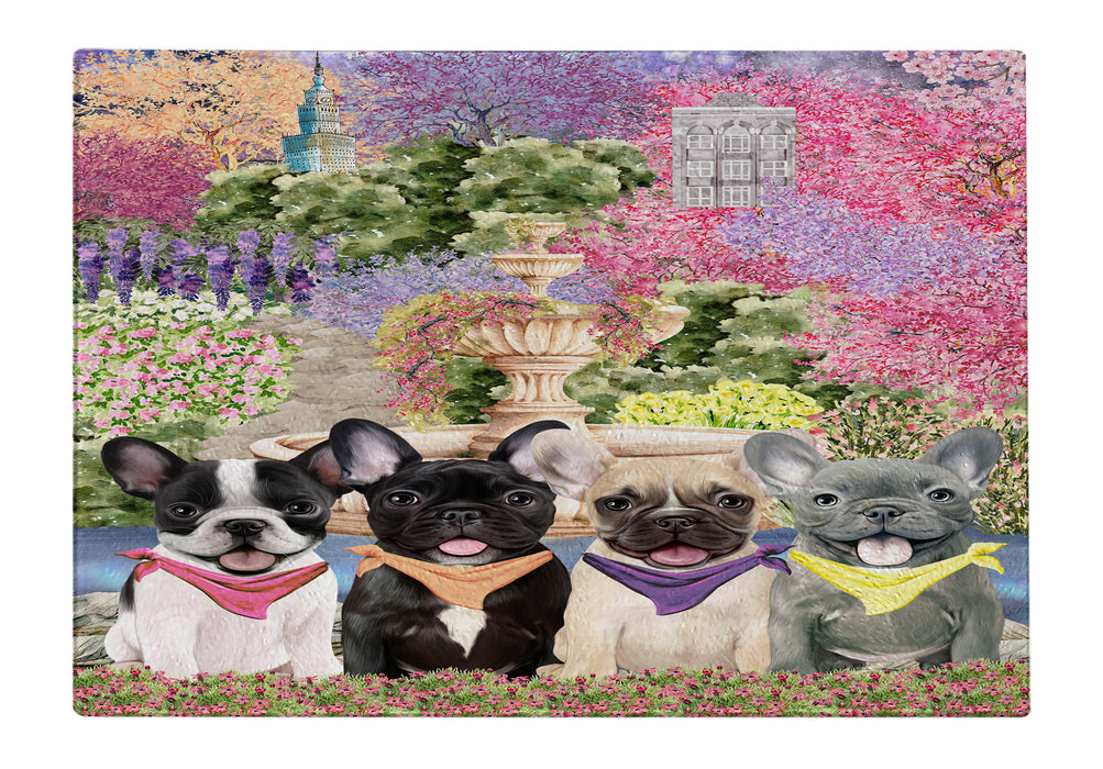 French Bulldog Tempered Glass Cutting Board: Explore a Variety of Custom Designs, Personalized, Scratch and Stain Resistant Boards for Kitchen, Gift for Dog and Pet Lovers