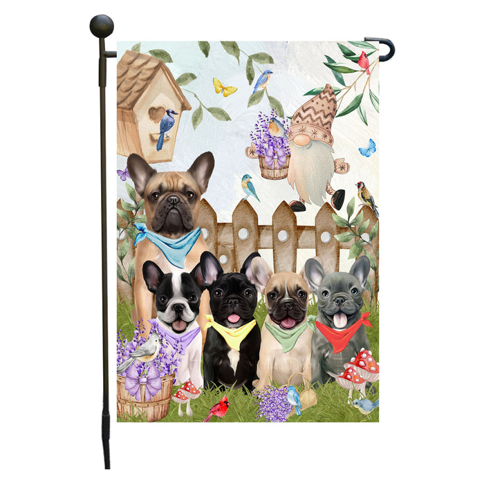 French Bulldogs Garden Flag: Explore a Variety of Designs, Custom, Personalized, Weather Resistant, Double-Sided, Outdoor Garden Yard Decor for Dog and Pet Lovers
