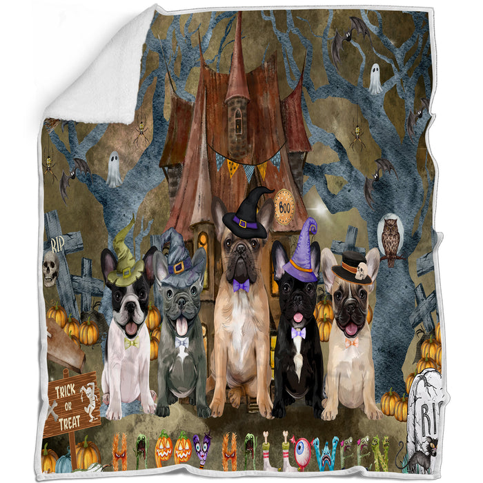 French Bulldog Blanket: Explore a Variety of Designs, Personalized, Custom Bed Blankets, Cozy Sherpa, Fleece and Woven, Dog Gift for Pet Lovers