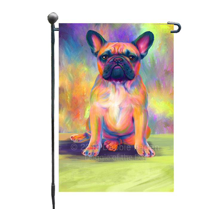 Personalized Paradise Wave French Bulldog Custom Garden Flags GFLG-DOTD-A60036