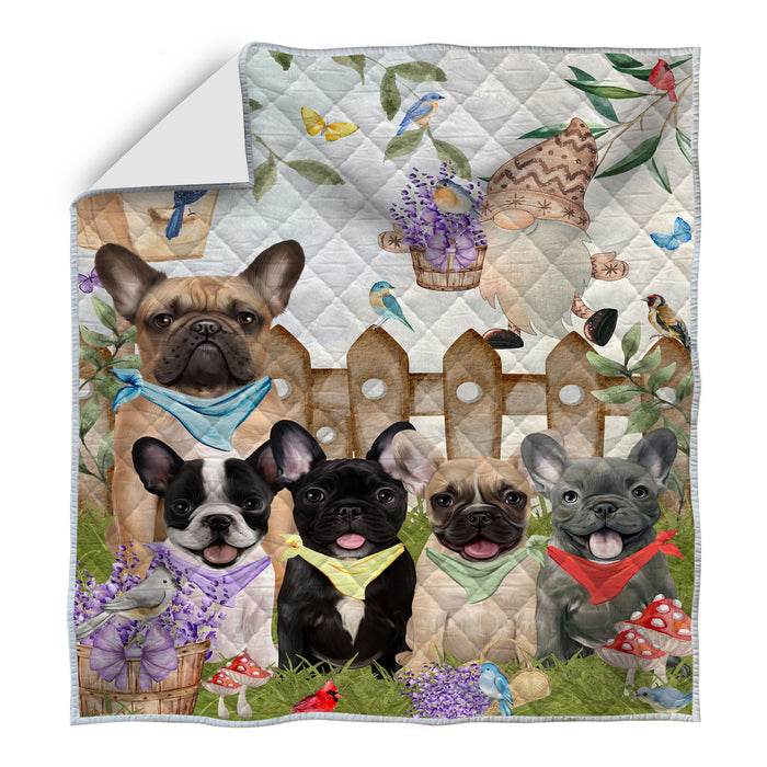 French Bulldog Quilt: Explore a Variety of Custom Designs, Personalized, Bedding Coverlet Quilted, Gift for Dog and Pet Lovers
