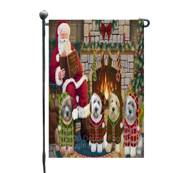 Christmas Cozy Holiday Tails Wheaten Terriers Dog Garden Flag GFLG55693