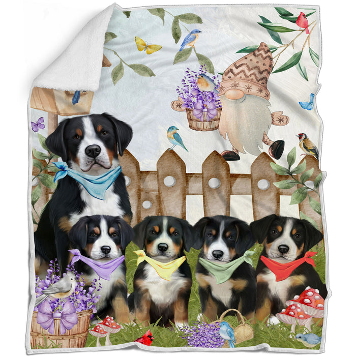 Greater Swiss Mountain Blanket: Explore a Variety of Designs, Custom, Personalized Bed Blankets, Cozy Woven, Fleece and Sherpa, Gift for Dog and Pet Lovers