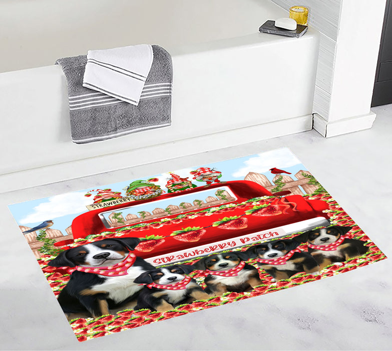 Greater Swiss Mountain Anti-Slip Bath Mat, Explore a Variety of Designs, Soft and Absorbent Bathroom Rug Mats, Personalized, Custom, Dog and Pet Lovers Gift