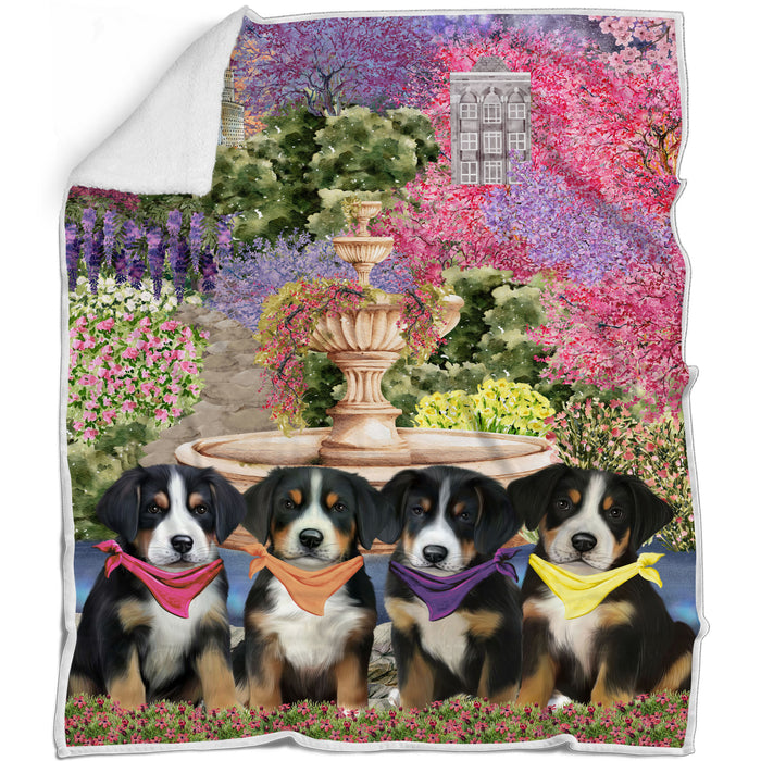 Greater Swiss Mountain Bed Blanket, Explore a Variety of Designs, Personalized, Throw Sherpa, Fleece and Woven, Custom, Soft and Cozy, Dog Gift for Pet Lovers