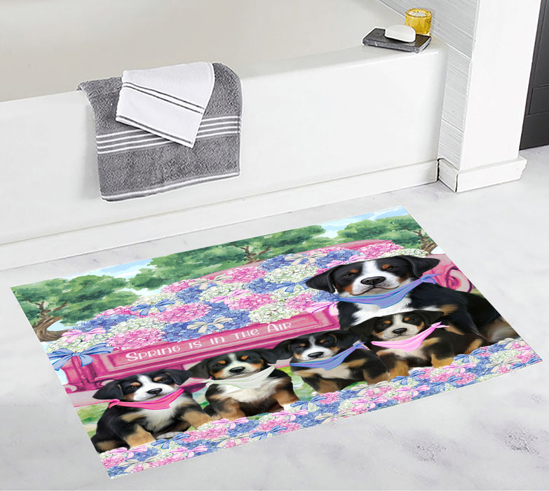 Greater Swiss Mountain Personalized Bath Mat, Explore a Variety of Custom Designs, Anti-Slip Bathroom Rug Mats, Pet and Dog Lovers Gift