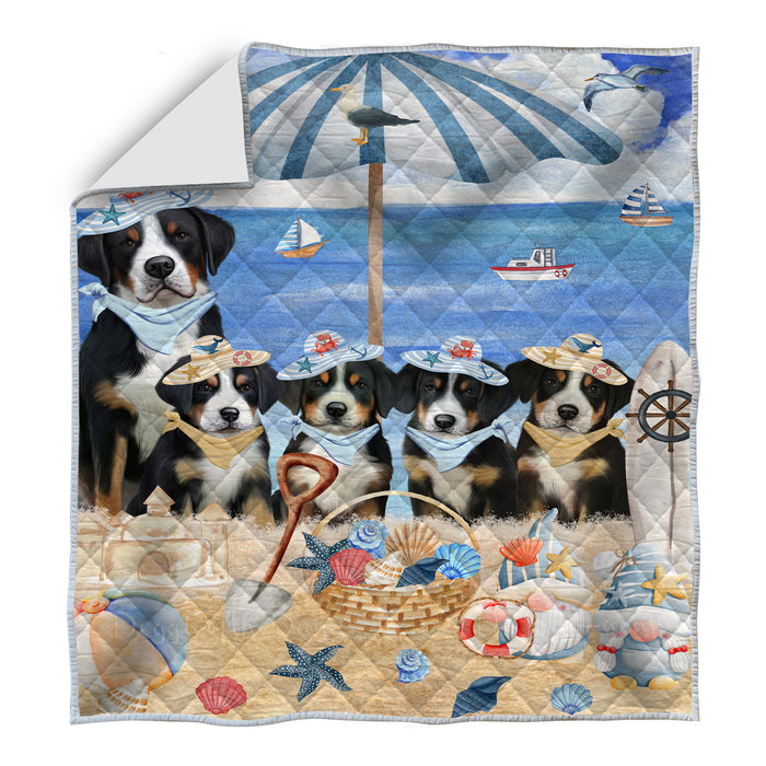 Greater Swiss Mountain Quilt: Explore a Variety of Bedding Designs, Custom, Personalized, Bedspread Coverlet Quilted, Gift for Dog and Pet Lovers