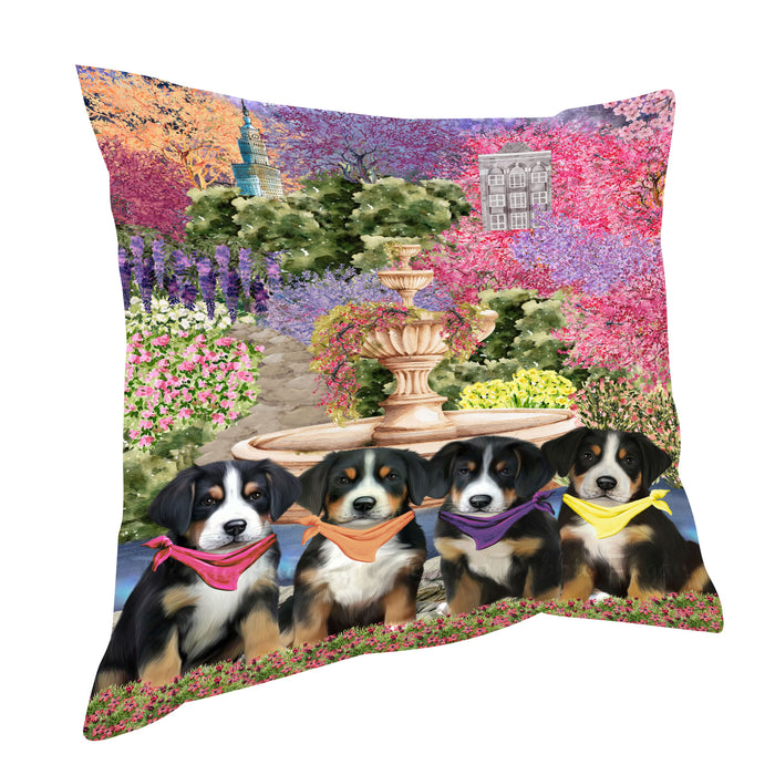 Greater Swiss Mountain Pillow: Explore a Variety of Designs, Custom, Personalized, Throw Pillows Cushion for Sofa Couch Bed, Gift for Dog and Pet Lovers