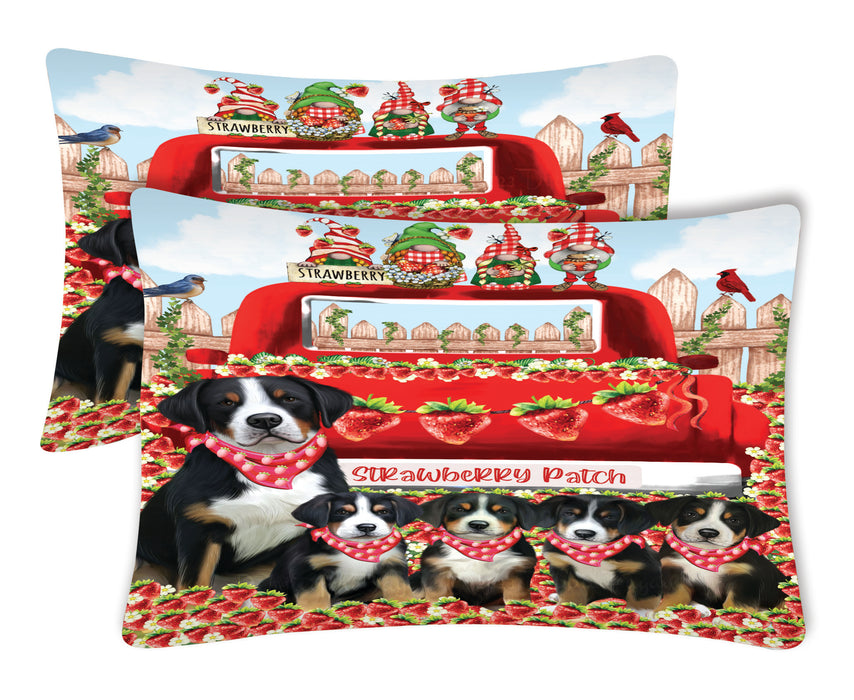 Greater Swiss Mountain Pillow Case: Explore a Variety of Personalized Designs, Custom, Soft and Cozy Pillowcases Set of 2, Pet & Dog Gifts