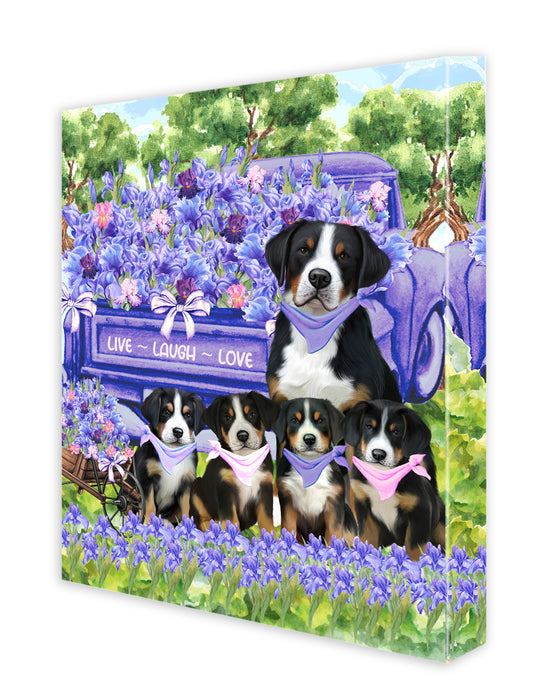 Greater Swiss Mountain Canvas: Explore a Variety of Designs, Custom, Personalized, Digital Art Wall Painting, Ready to Hang Room Decor, Gift for Dog and Pet Lovers