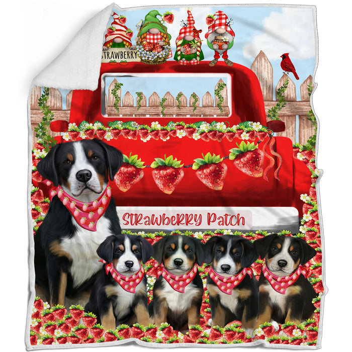 Greater Swiss Mountain Bed Blanket, Explore a Variety of Designs, Custom, Soft and Cozy, Personalized, Throw Woven, Fleece and Sherpa, Gift for Pet and Dog Lovers