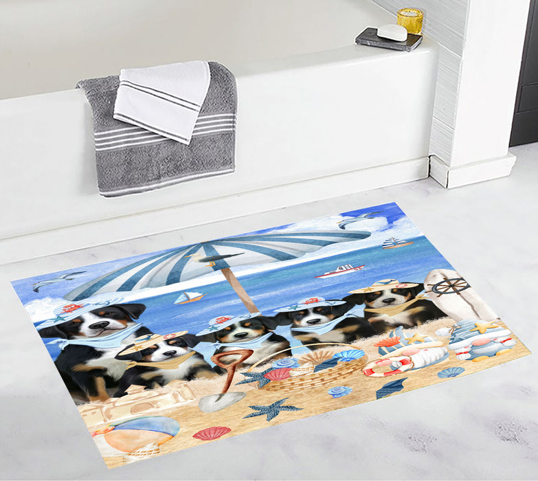 Greater Swiss Mountain Personalized Bath Mat, Explore a Variety of Custom Designs, Anti-Slip Bathroom Rug Mats, Pet and Dog Lovers Gift