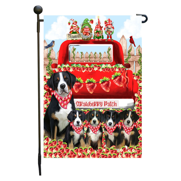 Greater Swiss Mountain Dogs Garden Flag: Explore a Variety of Custom Designs, Double-Sided, Personalized, Weather Resistant, Garden Outside Yard Decor, Dog Gift for Pet Lovers