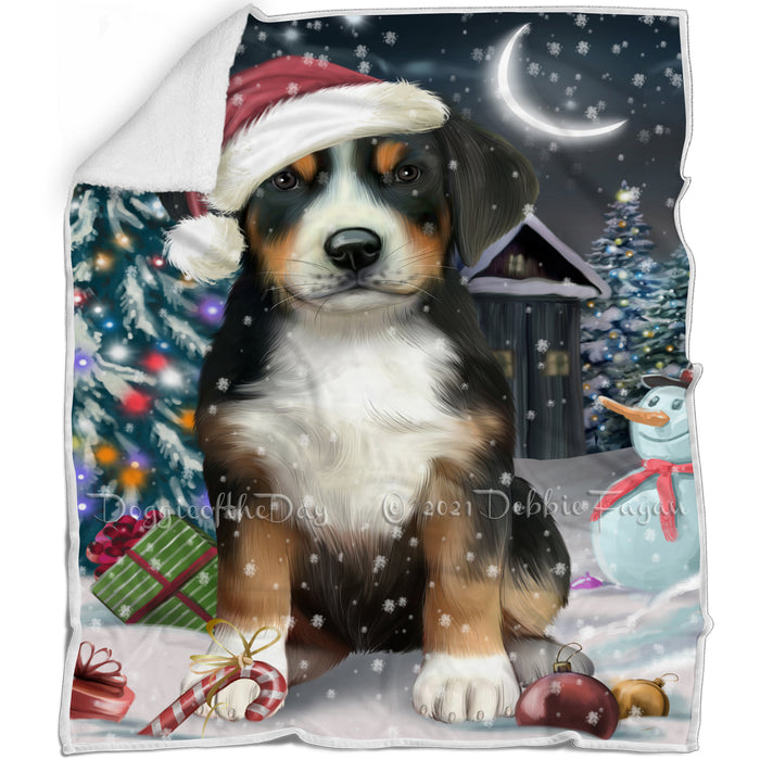 Have a Holly Jolly Greater Swiss Mountain Dog Christmas Blanket BLNKT81660