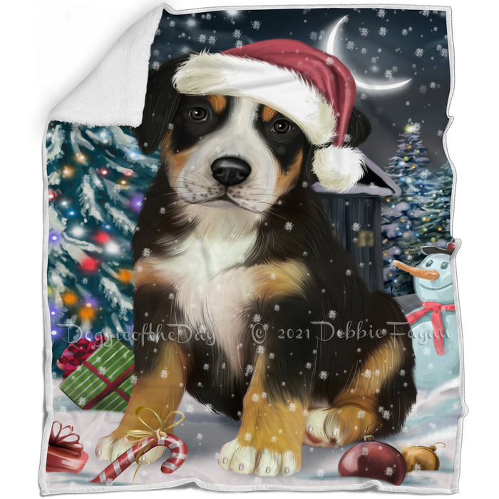 Have a Holly Jolly Greater Swiss Mountain Dog Christmas Blanket BLNKT81678