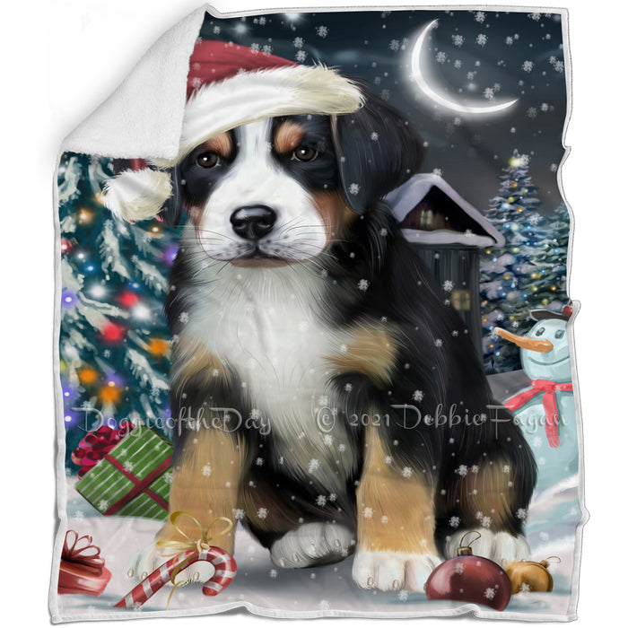 Have a Holly Jolly Greater Swiss Mountain Dog Christmas Blanket BLNKT81687