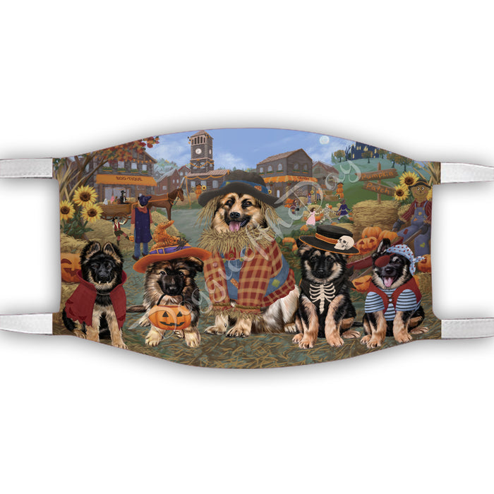 Halloween 'Round Town German Shepherd Dogs Face Mask FM49956