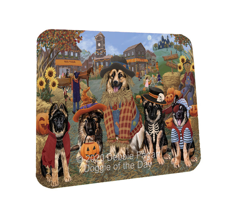 Halloween 'Round Town German Shepherd Dogs Coasters Set of 4 CSTA57936