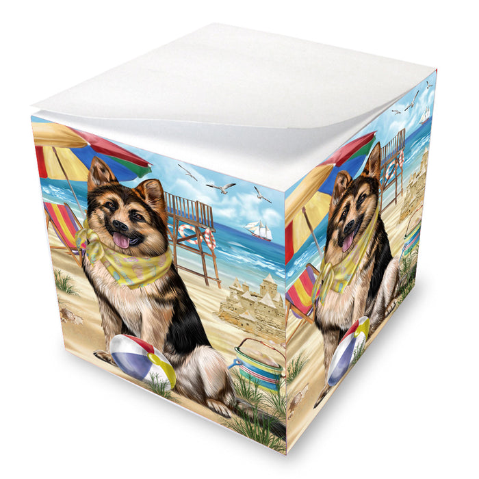 Pet Friendly Beach German Shepherd Dog Note Cube NOC-DOTD-A57187