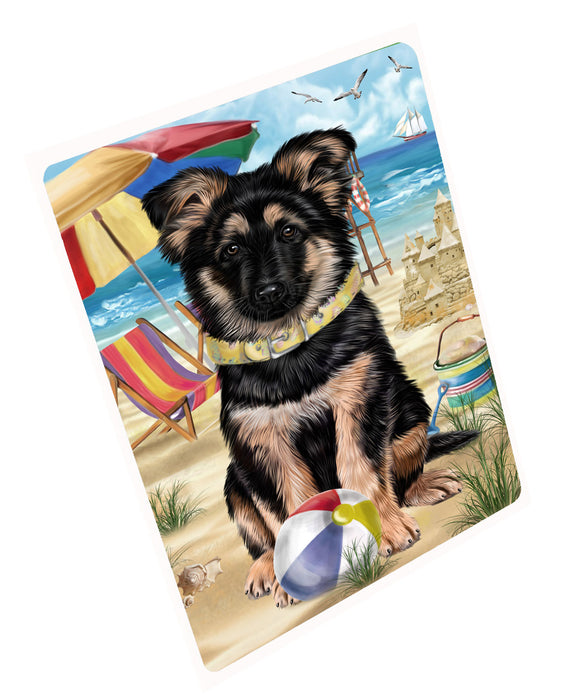 Pet Friendly Beach German Shepherd Dog Cutting Board - For Kitchen - Scratch & Stain Resistant - Designed To Stay In Place - Easy To Clean By Hand - Perfect for Chopping Meats, Vegetables, CA82510