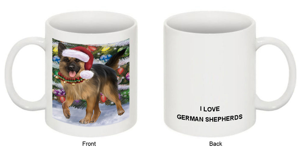 Trotting in the Snow German Shepher Dog Coffee Mug MUG49975