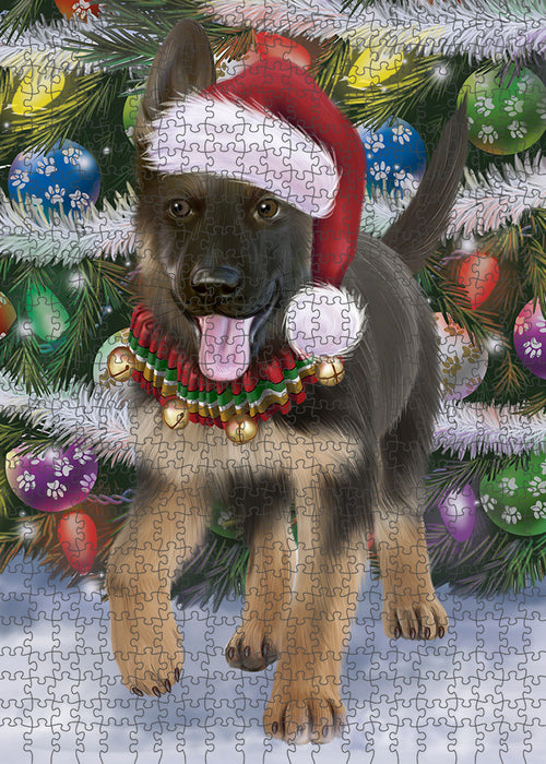 Trotting in the Snow German Shepher Dog Puzzle  PUZL85984