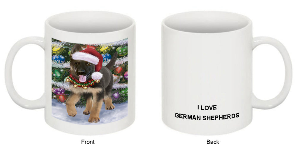 Trotting in the Snow German Shepher Dog Coffee Mug MUG49977